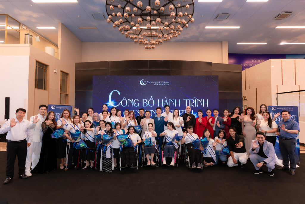 Timeline Miss Crescent Moon Vietnam 2025 được thiết kế liền mạch theo chuẩn quốc tế. Ảnh Thọ Nguyễn