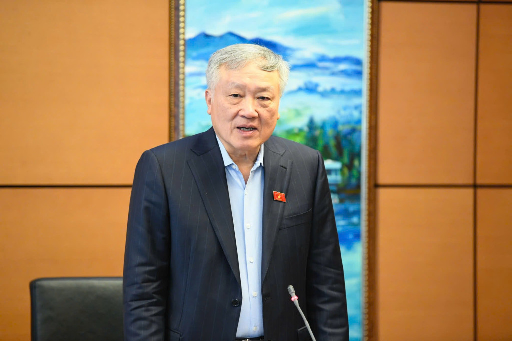Phó Thủ tướng Thường trực Chính phủ Nguyễn Hoà Bình phát biểu tại tổ (Ảnh: CTTĐT Quốc Hội)