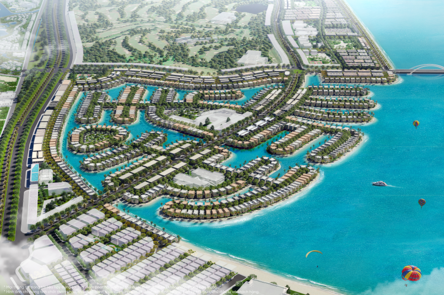 Vịnh Tiên là khu cao cấp bậc nhất, được ví như “Quận Nhất” Vinhomes Green Paradise (Ảnh phối cảnh)