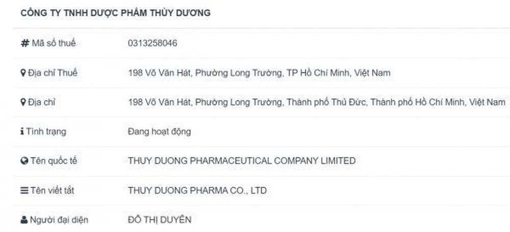 Công ty TNHH Dược phẩm Thùy Dương bị phạt 85 triệu đồng