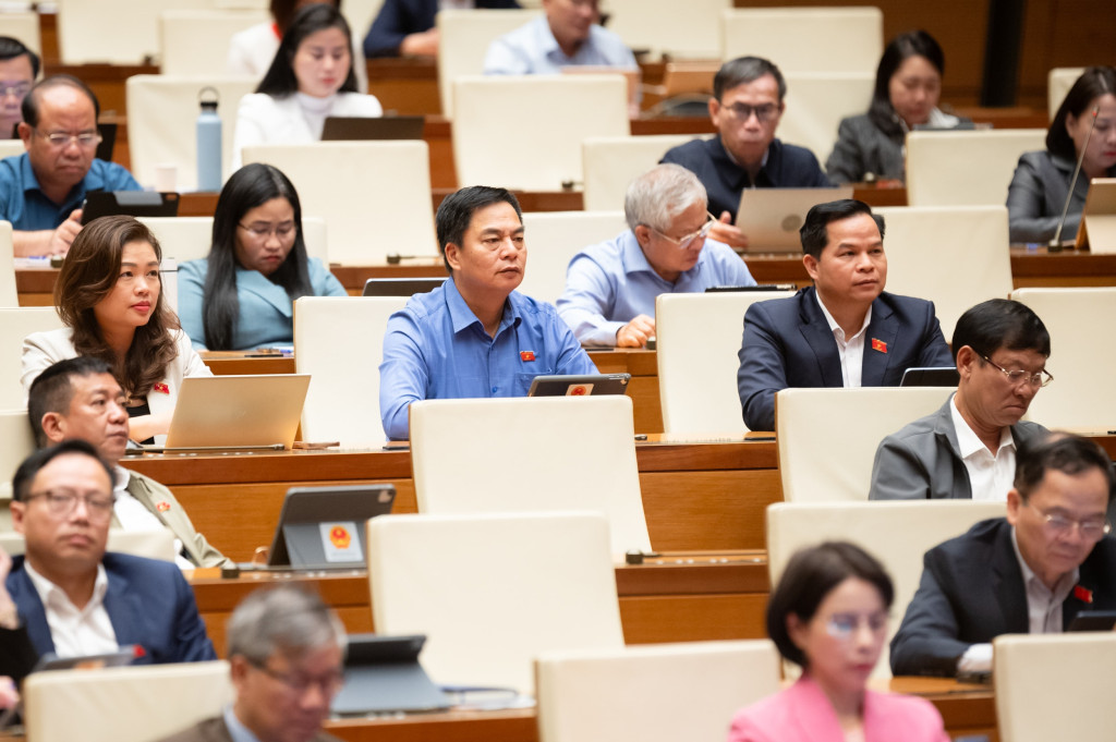 Các đại biểu tham dự phiên thảo luận (Ảnh: Cổng TTĐT Quốc hội)