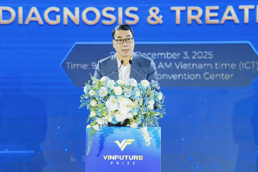TS. Nguyễn Ngô Quang, Cục trưởng Cục Khoa học Công nghệ và Đào tạo, Bộ Y tế chia sẻ tại tọa đàm sáng nay 03/12 