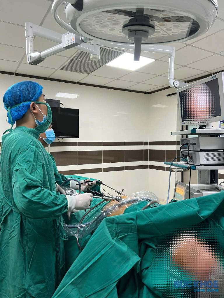 Ca phẫu thuận thành công tại TTYT khu vực Tân Sơn ( Ảnh: PV)
