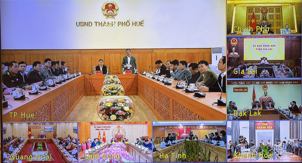 Các địa phương báo cáo tại cuộc họp (Ảnh: VGP/Nhật Bắc)
