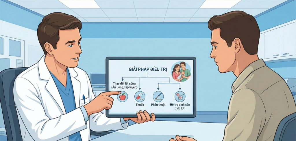 Nên thăm khám để được tư vấn và điều trị kịp thời nếu gặp vấn đề về sức khỏe nam (Ảnh minh họa)