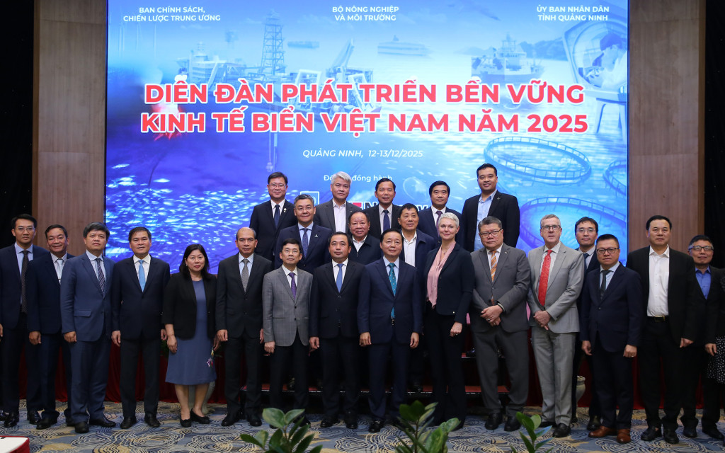 Phó Thủ tướng cùng các đại biểu tham dự Diễn đàn (Ảnh: VGP/Minh Khôi)