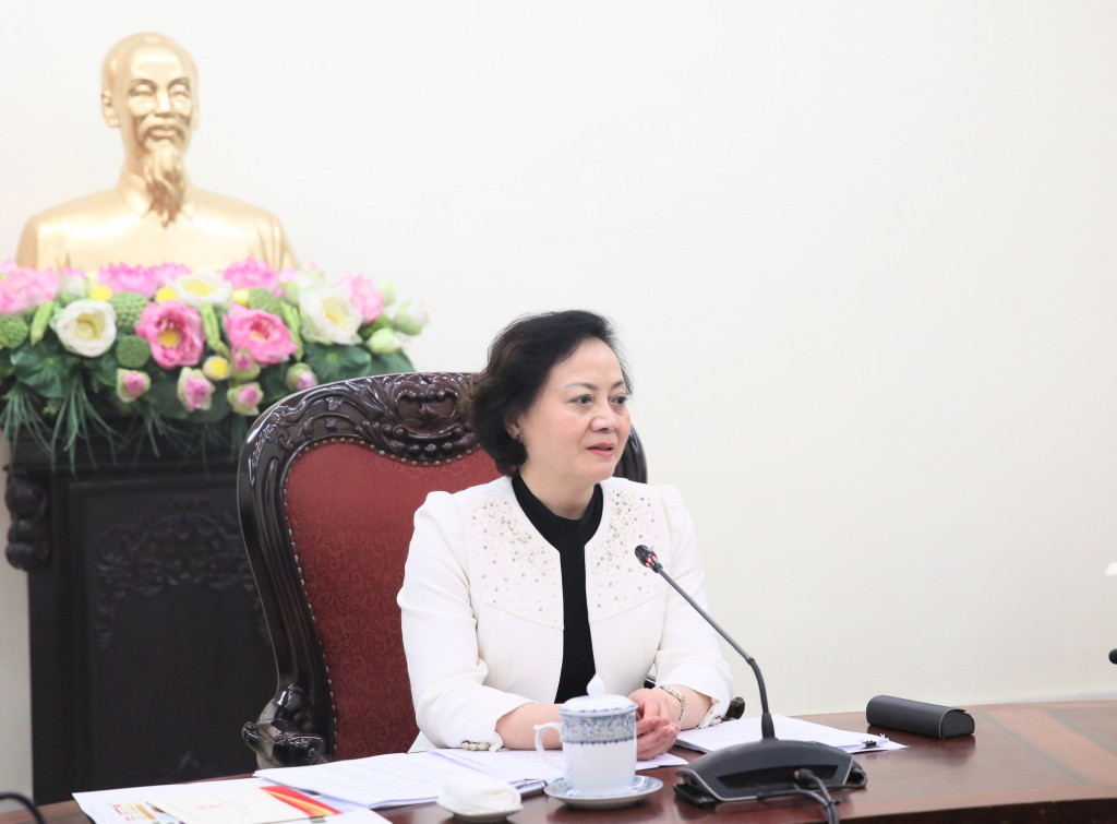 Phó Thủ tướng Phạm Thị Thanh Trà cho rằng Đại hội Thi đua yêu nước XI phải là 'Đại hội của kỷ nguyên mới', tạo khí thế mới cho toàn xã hội (Ảnh: VGP/Thu Giang)