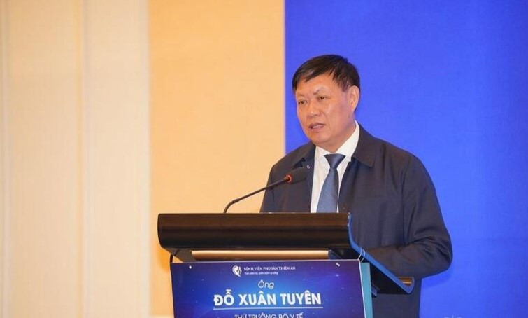 Thứ trưởng Bộ Y tế Đỗ Xuân Tuyên phát biểu tại sự kiện (Ảnh: H.S)