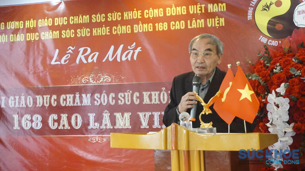 Ông Tạ Quang Vinh - Tổng Thư ký Hội Giáo dục Chăm sóc Sức khoẻ Cộng đồng (Ảnh Văn Trì )