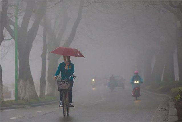 Thời tiết miền Bắc có sương mù nhiều nơi (Ảnh minh hoạ)