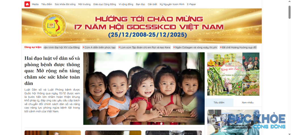 Tạp chí Sức Khoẻ Cộng Đồng đang là kênh truyền thông hiệu quả cho hoạt động chăm sóc sức khoẻ cộng đồng tại Việt Nam 