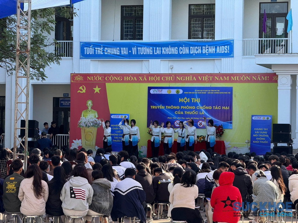 Toàn cảnh Hội thi truyền thông phòng chống tác hại của thuốc lá