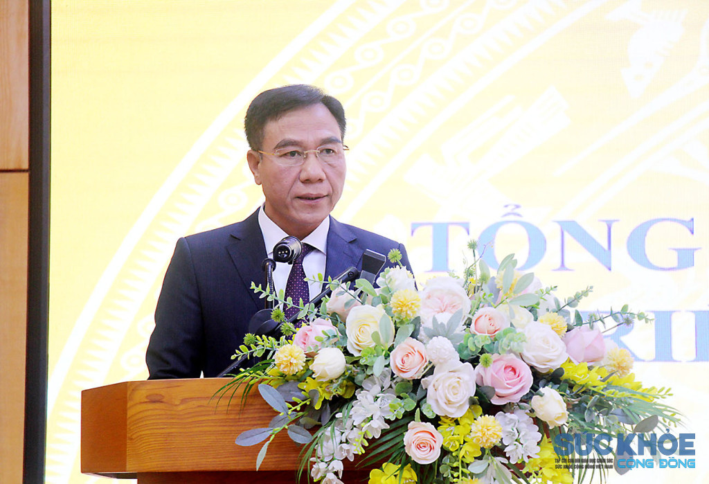 Giám đốc Sở Y tế  TS. Lê Hồng Trung phát biểu tại hội nghị