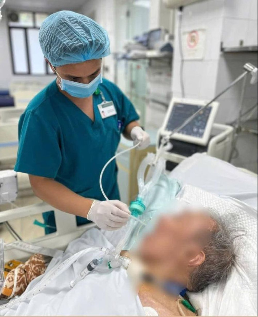 Chăm sóc điều trị cho bệnh nhân nhồi máu cơ tim cấp ( Ảnh: BVCC)