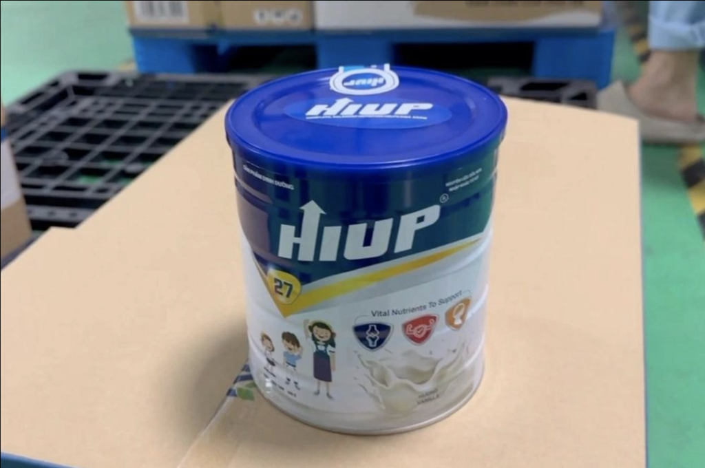 Sản phẩm dinh dưỡng Hiup 27 bị xác định là hàng giả (Ảnh: CACC)