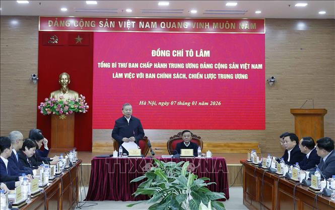 Tổng Bí thư Tô Lâm phát biểu chỉ đạo (Ảnh: TTXVN)