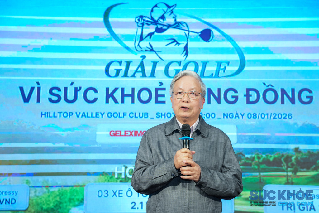 Chủ tịch Hội VACHE Nguyễn Hồng Quân phát biểu tại sự kiện