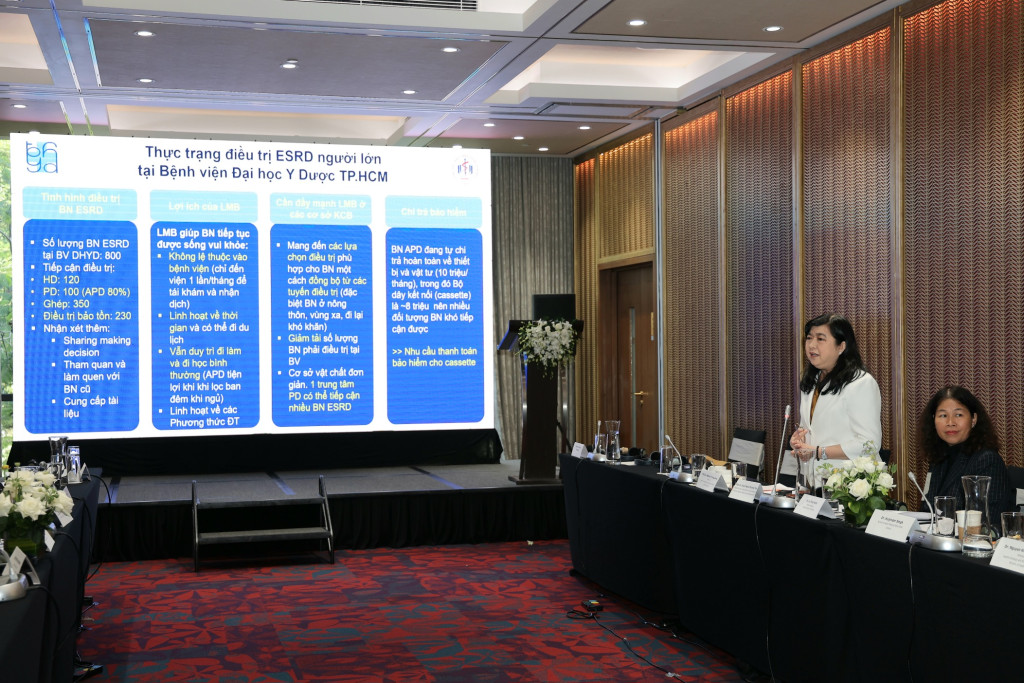 TS.BS Huỳnh Ngọc Phương Thảo, Trưởng khoa Nội thận – Thận nhân tạo, Bệnh viện Đại học Y dược TP. Hồ chí Minh HCM phát biểu