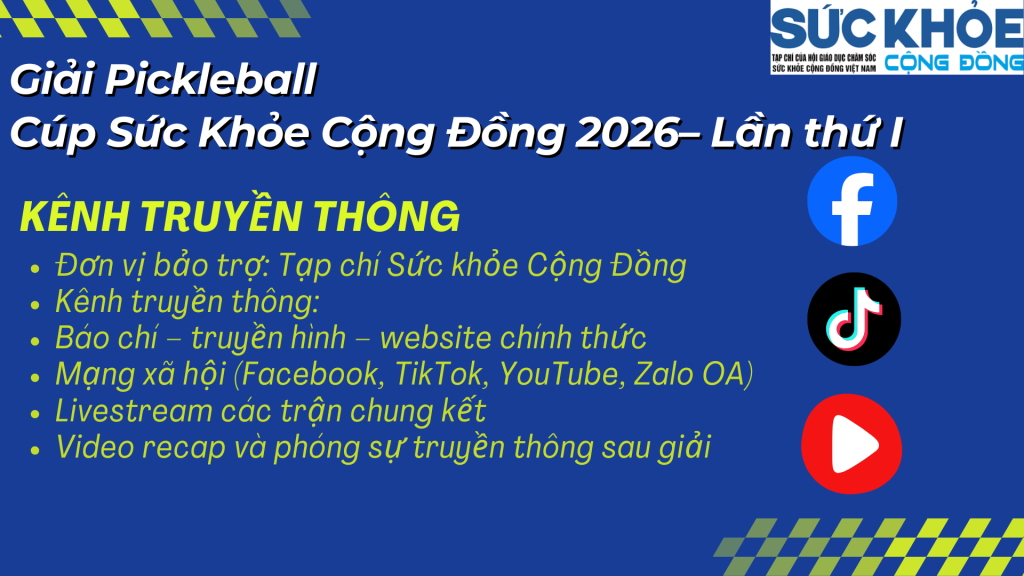 Thông qua hệ thống truyền thông của Tạp chí Sức khỏe Cộng đồng, các nhà tài trợ và đơn vị đồng hành sẽ được gia tăng độ nhận diện thương hiệu trên nhiều nền tảng báo chí, truyền thông số và tại sự kiện.