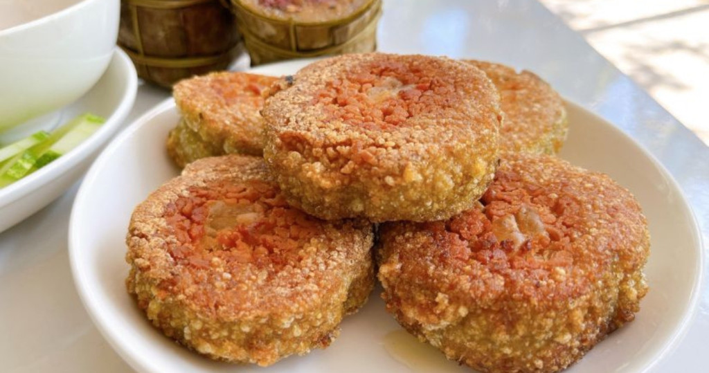 Bánh chưng rán có lượng calo cao hơn đáng kê (Ảnh: Sưu tầm)