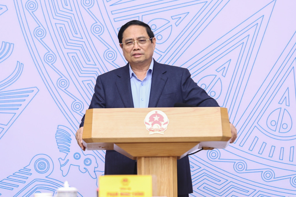 Thủ tướng Chính phủ Phạm Minh Chính cho biết, biến đổi khí hậu đã trở thành vấn đề toàn cầu, trong đó Việt Nam là một trong những nước chịu ảnh hưởng nặng nề nhất bởi biến đổi khí hậu (Ảnh: VGP/Nhật Bắc)