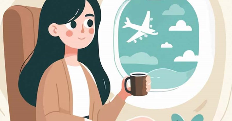 Môi trường cabin máy bay có độ ẩm thấp khiến cơ thể dễ mất nước (Ảnh: Sưu tầm)