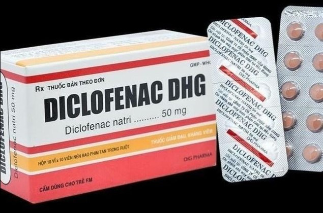  lô sản phẩm Diclofenac natri 50 mg bị phát hiện vi phạm chất lượng mức độ 2 (Ảnh: TL)