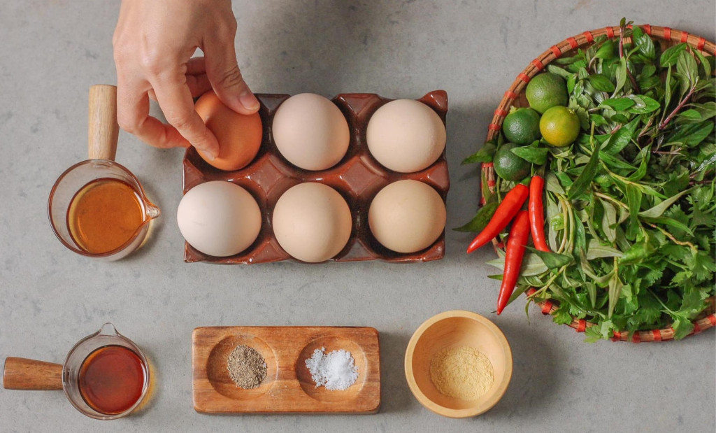 Chuẩn bị nguyên liệu làm trứng nướng tại nhà (Ảnh: Sưu tầm)