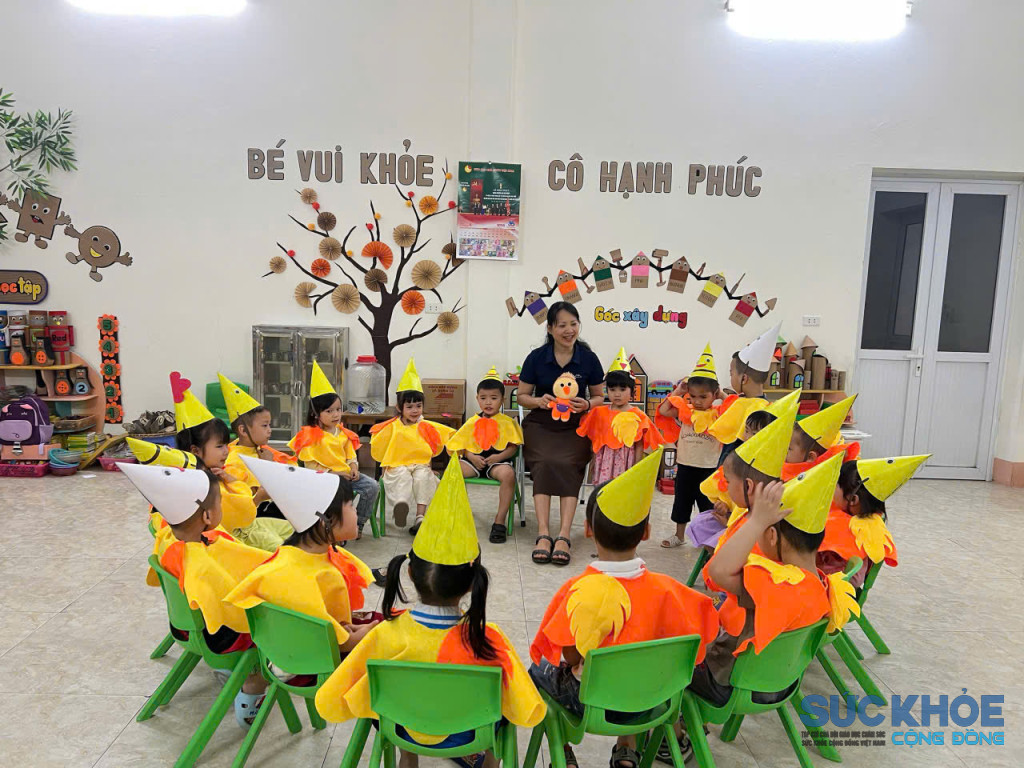 Cô Trò Trường Mầm non Thanh Vinh ( ảnh: TL)