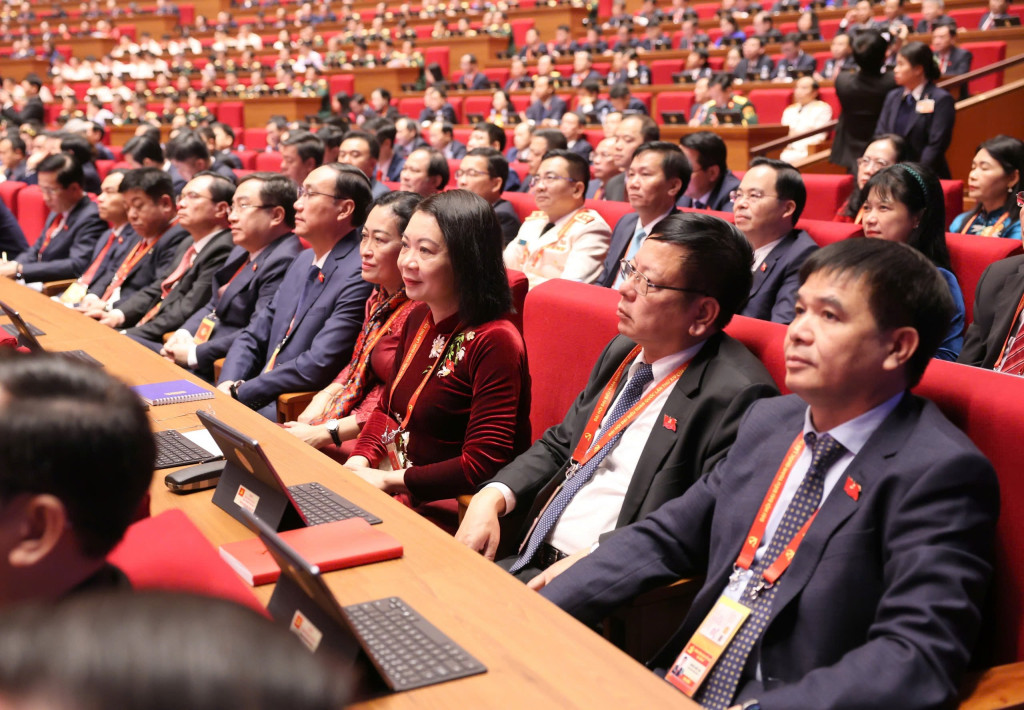 Các đại biểu Đoàn đại biểu Đảng bộ Quốc hội tham dự Đại hội XIV của Đảng (Ảnh: TL)
