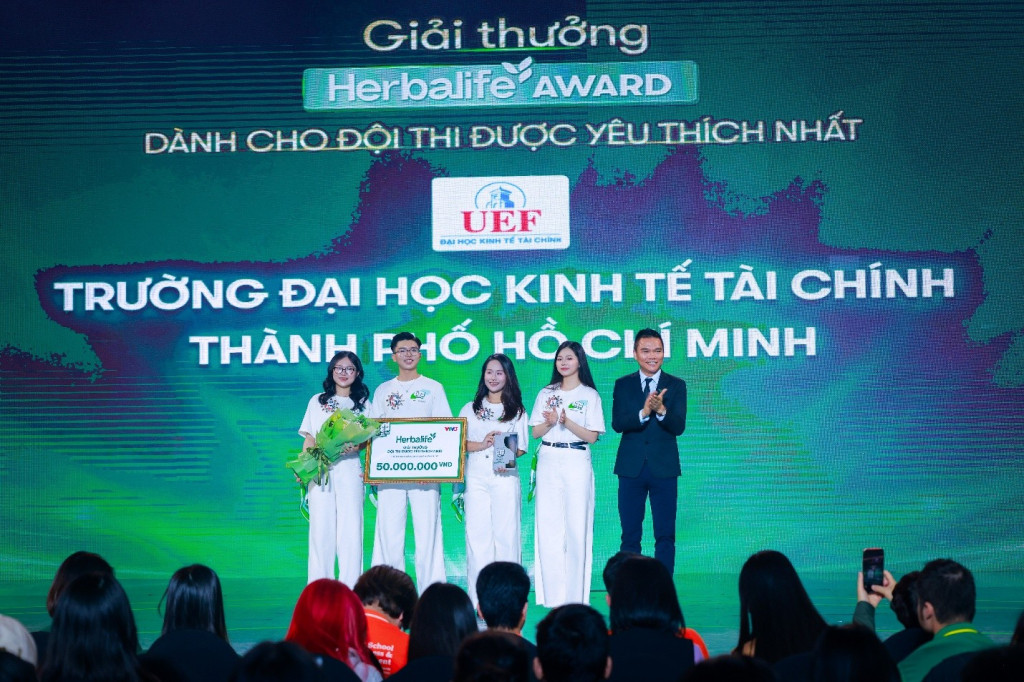 Giải đội được yêu thích nhất đến từ Đại học Kinh tế - Tài chính thành phố Hồ Chí Minh (UEF)

