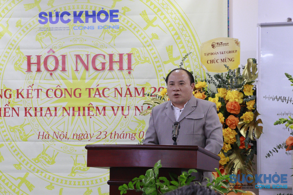 Tham luận tại hội nghị, đại diện Công đoàn Tạp chí Sức khỏe Cộng đồng đã báo cáo kết quả hoạt động công đoàn năm 2025 
