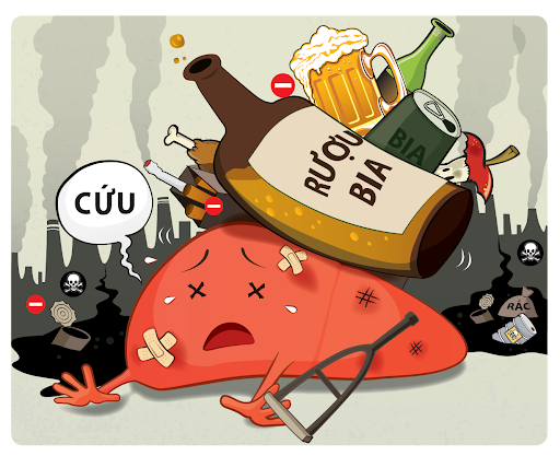 Ga quá tải sau khi chuyển hóa rượu (Ảnh: Sưu tầm)