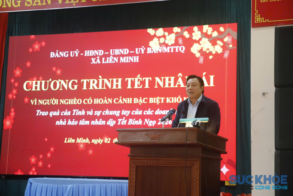 GS. Nguyễn Huy Ngọc, Phó Chủ tịch UBND tỉnh phát biểu tại chương trình ( ảnh: Đình Thơm)