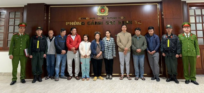 Các đối tượng bị bắt giữ (Ảnh: Bộ Công an)