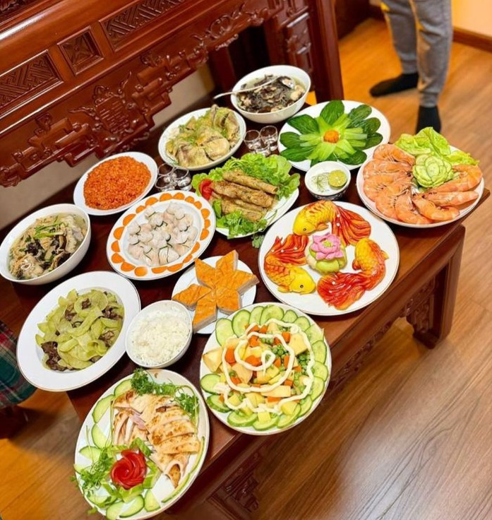 Chị Ngọc Bích chọn tiêu chí đơn giản cho mâm cỗ cúng ngày 23 tháng Chạp