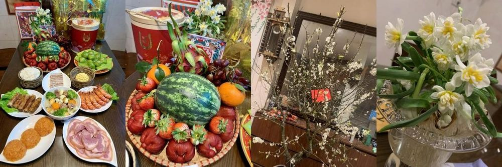 Với gia đình chị Hồng Vân, việc dọn dẹp, trang trí nhà cửa, hay nấu cỗ Tết có sự tham gia của tất cả các thành viên trong gia đình, mang lại không khí sum vầy, ấm cúng ngày Tết (Ảnh: NVCC)