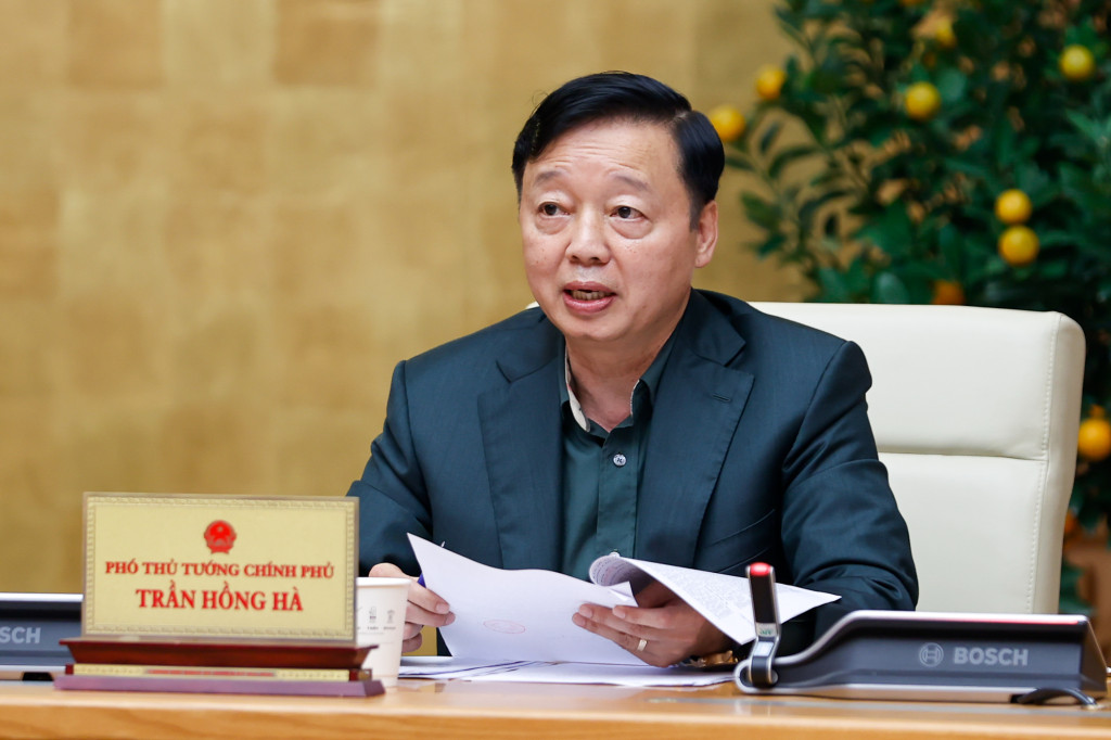 Phó Thủ tướng Trần Hồng Hà phát biểu (Ảnh: VGP/Nhật Bắc)