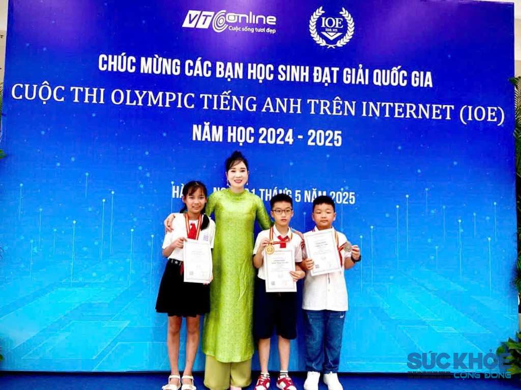 Học sinh đoạt giải cao tại hội thi (ảnh: ĐT)