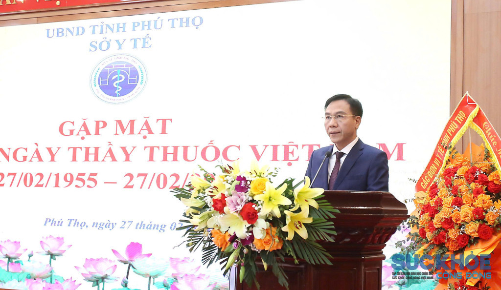 Tiến sĩ Lê Hồng Trung – Tỉnh ủy viên, Giám đốc Sở Y tế trân trọng cảm ơn sự quan tâm lãnh đạo, chỉ đạo của Tỉnh ủy, HĐND, UBND tỉnh (ảnh: ĐT)