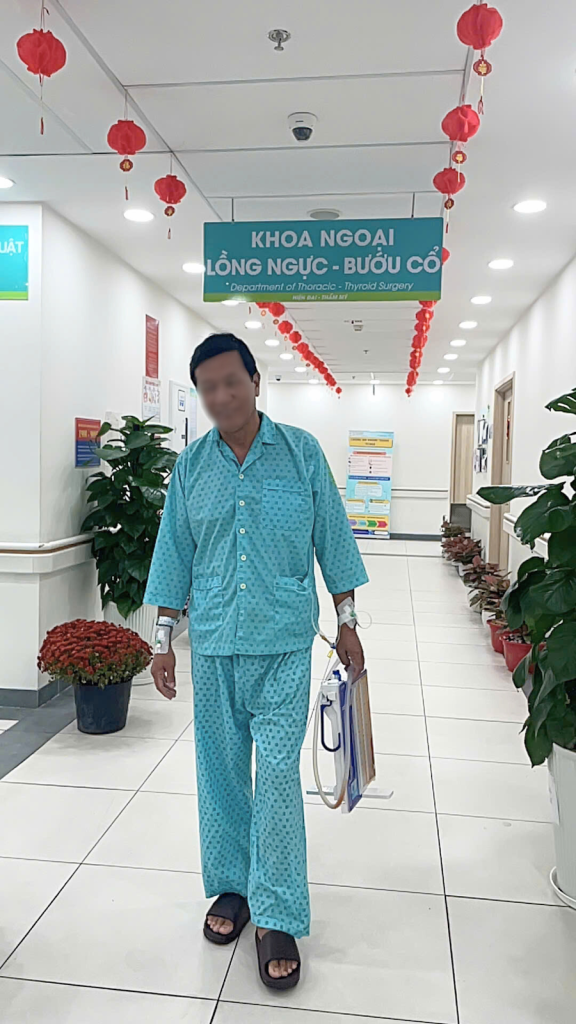 Người bệnh hồi phục nhanh sau khi phẫu thuật (Ảnh: BVCC)