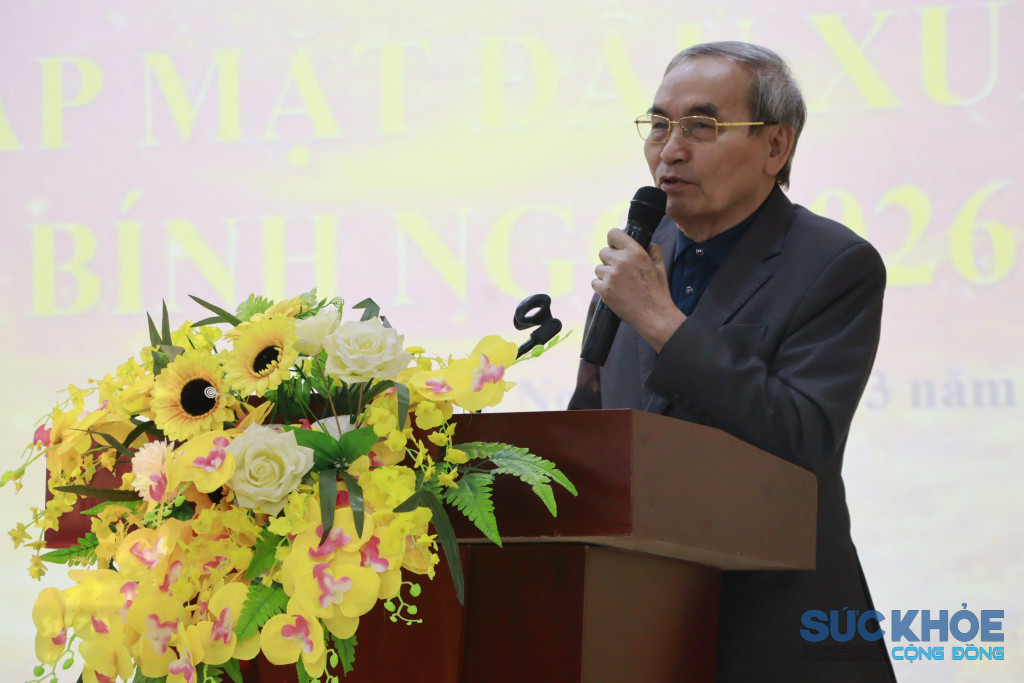 ông Tạ Quang Vinh Tổng Thư ký Trung ương Hội phát biểu.( Ảnh: Xuân Hiếu )