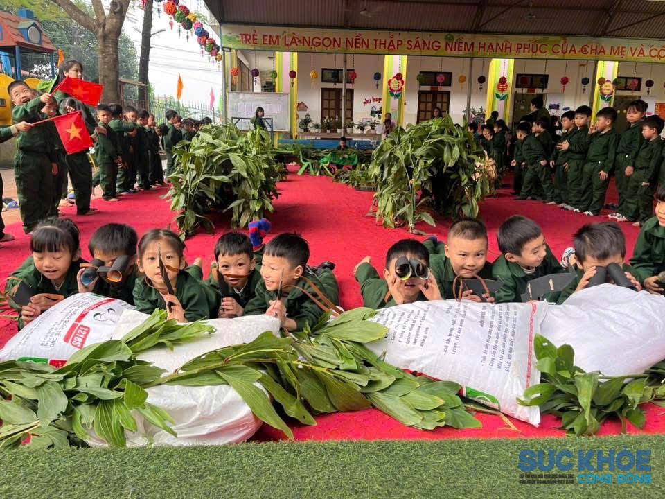 Hoạt động của học sinh trường mầm non Phong Châu (ảnh: TL)