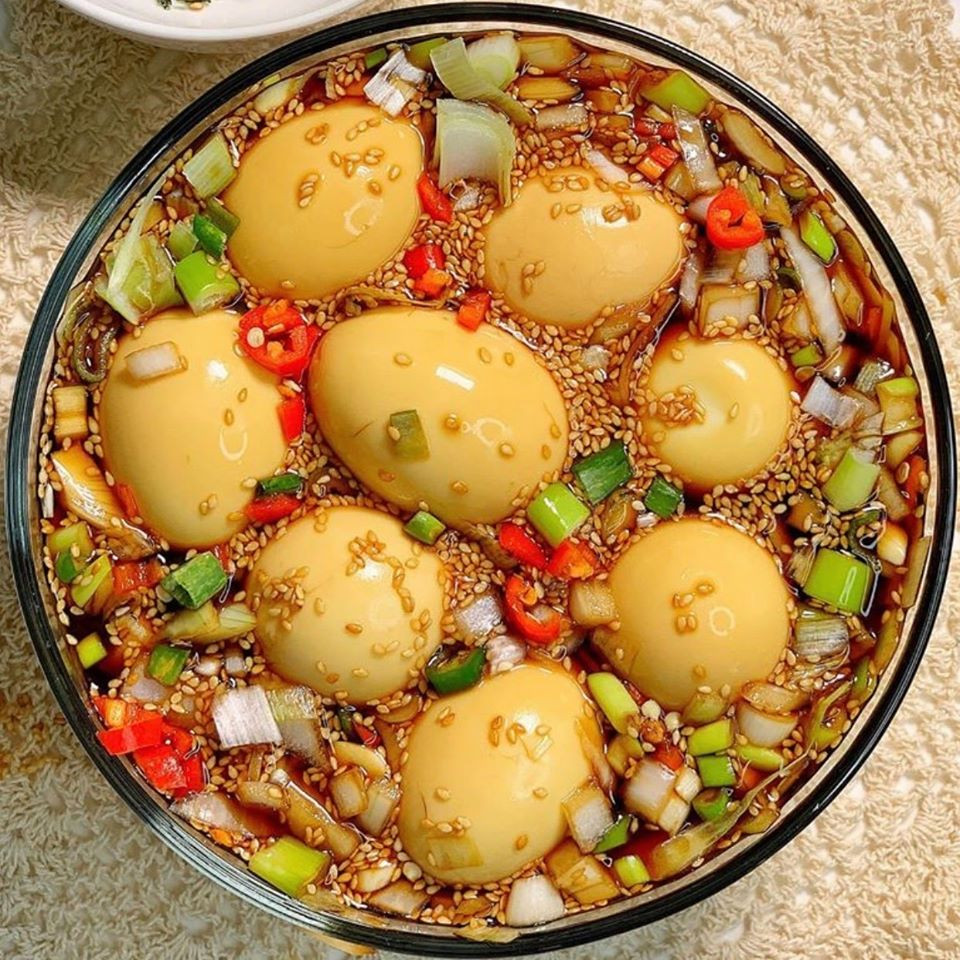 Món trứng ngâm tương đã thành phẩm (Ảnh: Sưu tầm)