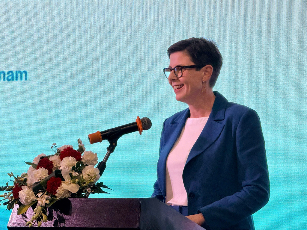 Trưởng Đại diện WHO tại Việt Nam, Tiến sĩ Angela Pratt (Ảnh: Hải Yến)