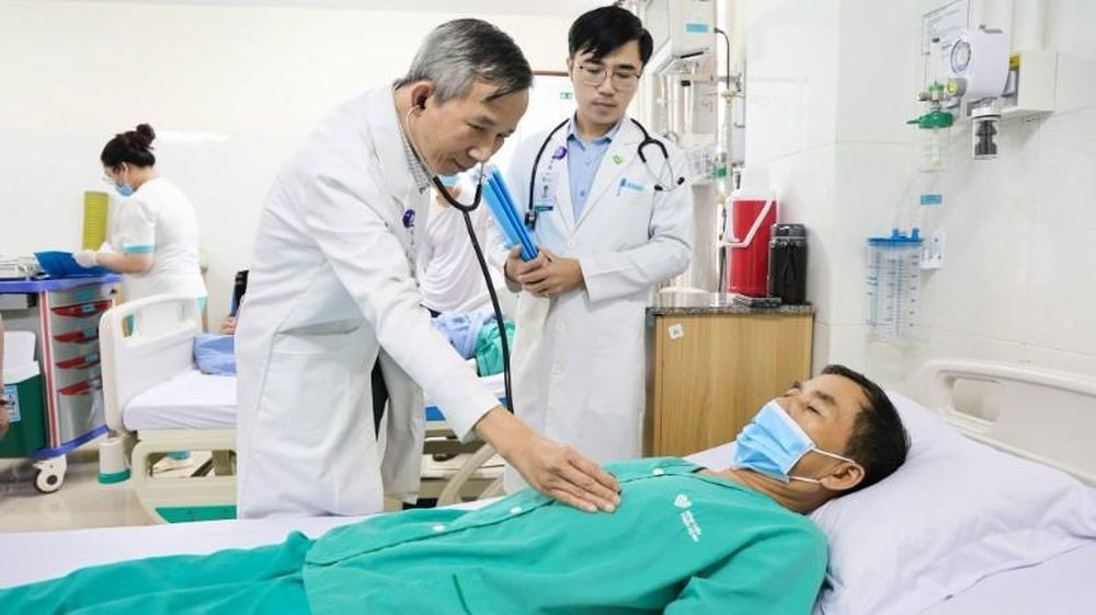 Bệnh nhân B.H.T. khi đang điều trị tại Bệnh viện Đa khoa Thiện Hạnh (Ảnh: BVCC)