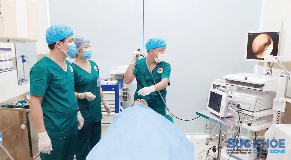 Thủ thuật nội soi cho bệnh nhân( ảnh: ĐT)