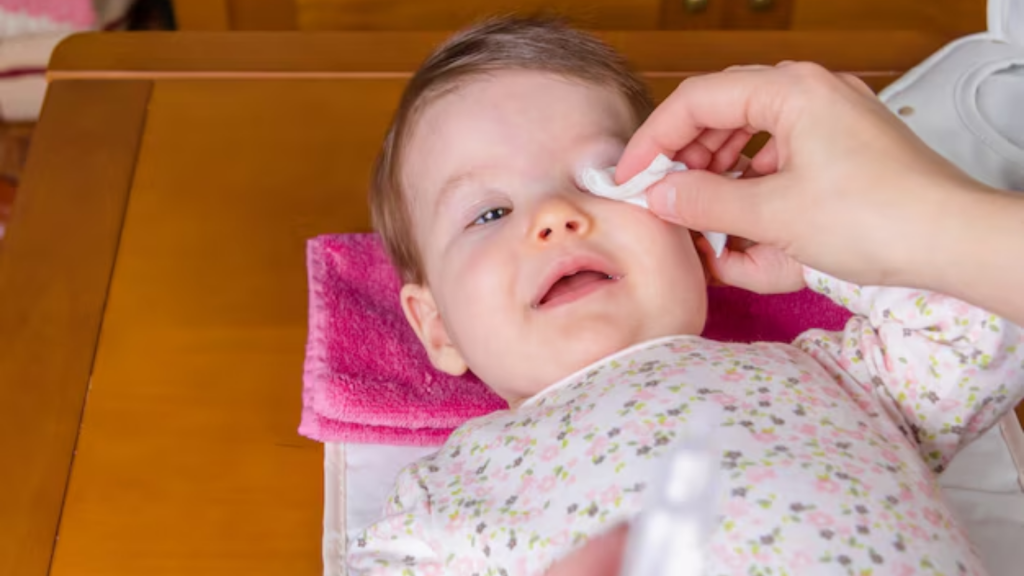 Giữ vệ sinh mắt cho trẻ (Ảnh: Sưu tầm)