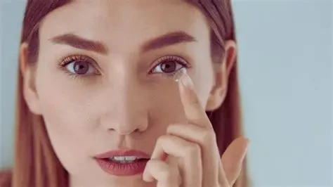 Khi mắt có dấu hiệu đỏ, cộm, nên tháo lens ngay và cho mắt nghỉ ngơi để tránh biến chứng. (Ảnh: Sưu tầm)