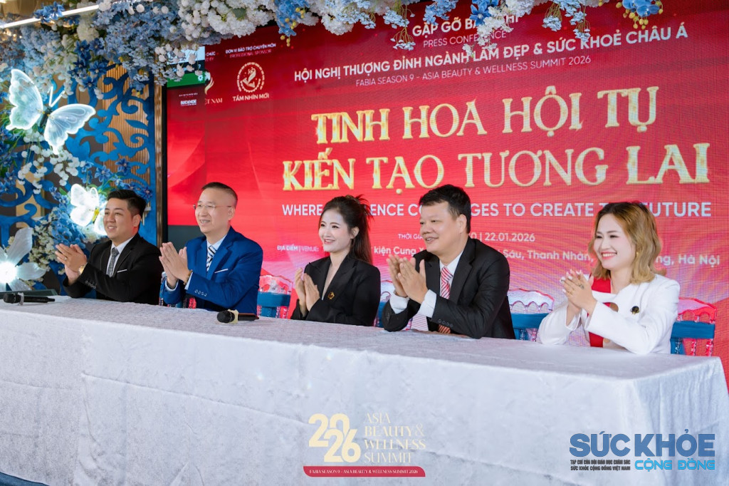 Ban Tổ Chức Hội nghị Thượng đỉnh ngành làm đẹp và Sức khỏe Châu Á lần thứ 9 (Ảnh: PV)